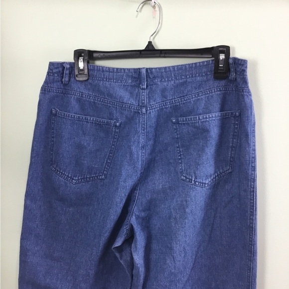 LIZ Claiborne First Issue size 12 light denim jean Capri - Picture 12 of 16